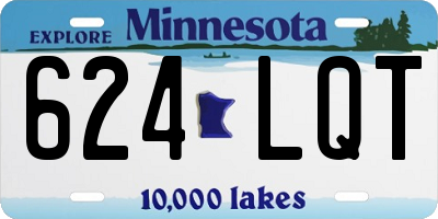 MN license plate 624LQT