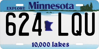 MN license plate 624LQU