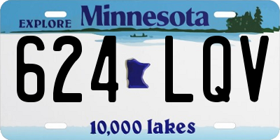 MN license plate 624LQV