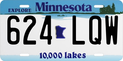 MN license plate 624LQW