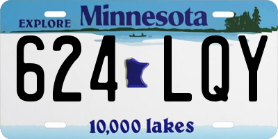 MN license plate 624LQY