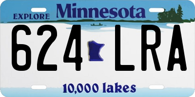 MN license plate 624LRA