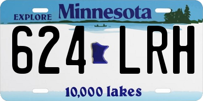 MN license plate 624LRH
