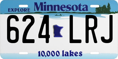 MN license plate 624LRJ
