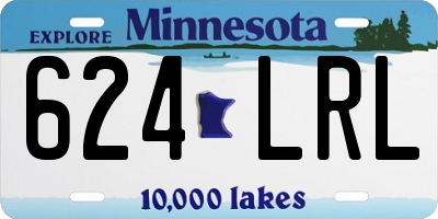 MN license plate 624LRL