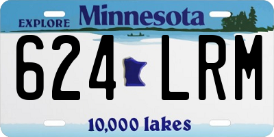 MN license plate 624LRM