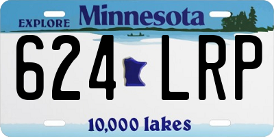 MN license plate 624LRP