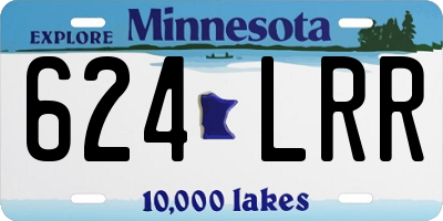 MN license plate 624LRR