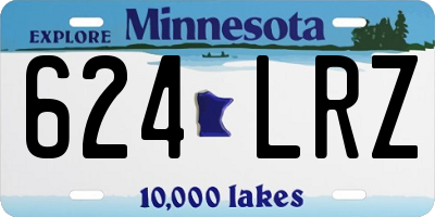 MN license plate 624LRZ