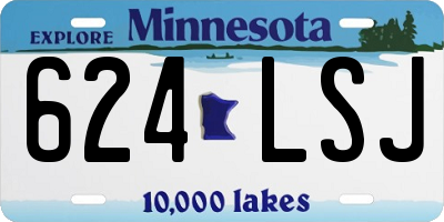 MN license plate 624LSJ