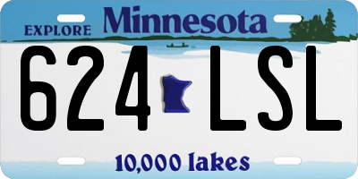 MN license plate 624LSL