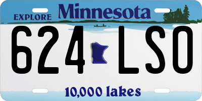 MN license plate 624LSO