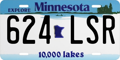 MN license plate 624LSR