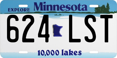 MN license plate 624LST