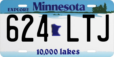 MN license plate 624LTJ