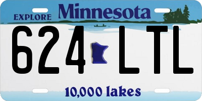 MN license plate 624LTL