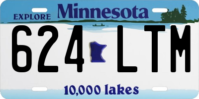 MN license plate 624LTM