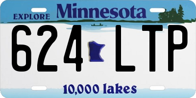MN license plate 624LTP