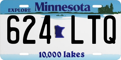 MN license plate 624LTQ