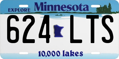 MN license plate 624LTS