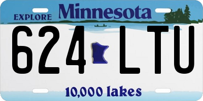 MN license plate 624LTU