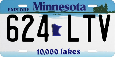 MN license plate 624LTV