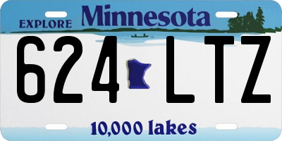 MN license plate 624LTZ