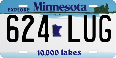 MN license plate 624LUG
