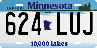 MN license plate 624LUJ