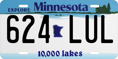 MN license plate 624LUL