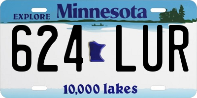 MN license plate 624LUR