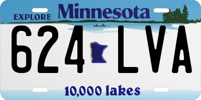 MN license plate 624LVA