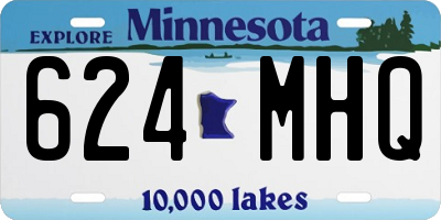 MN license plate 624MHQ