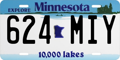 MN license plate 624MIY