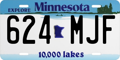 MN license plate 624MJF