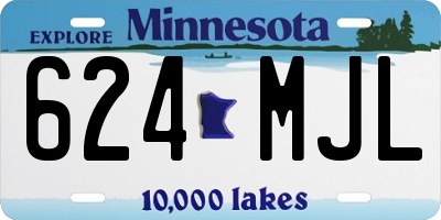 MN license plate 624MJL