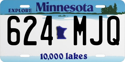 MN license plate 624MJQ