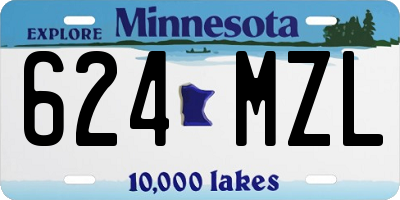 MN license plate 624MZL
