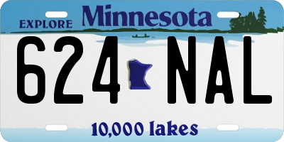 MN license plate 624NAL