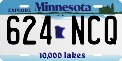 MN license plate 624NCQ