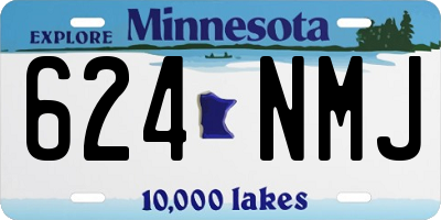MN license plate 624NMJ