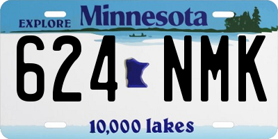 MN license plate 624NMK