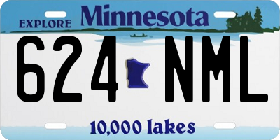 MN license plate 624NML