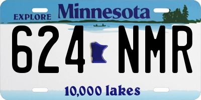 MN license plate 624NMR