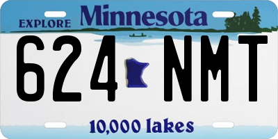 MN license plate 624NMT