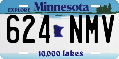 MN license plate 624NMV
