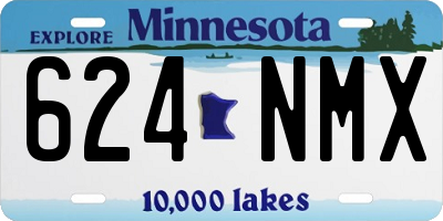 MN license plate 624NMX