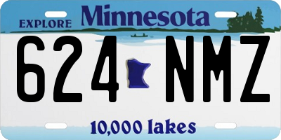 MN license plate 624NMZ