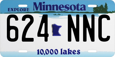 MN license plate 624NNC