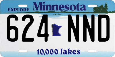 MN license plate 624NND